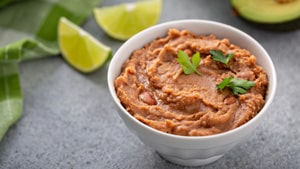 refried beans.