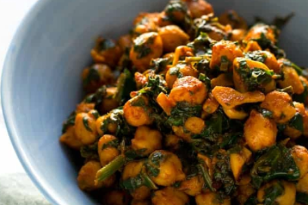 Spanish Spinach & Chickpeas