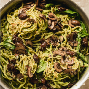 Spinach & Mushroom Pasta