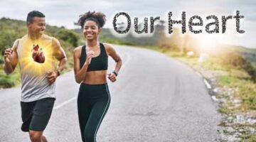 A young couple runs to support their heart health.