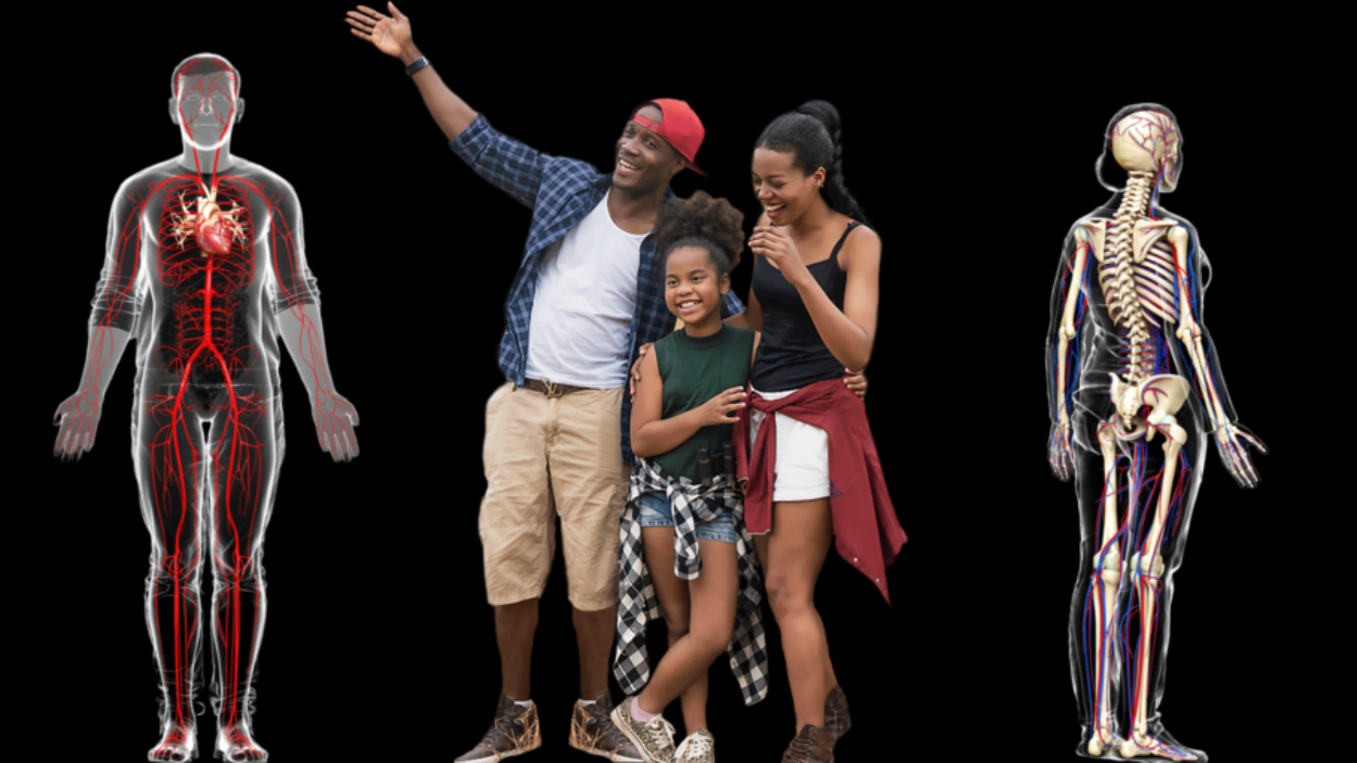 A group of people standing next to each other.