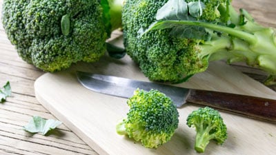 Be NutriSavvy A close up of broccoli on a cutting board