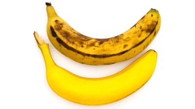 Ripe and overripe banana.